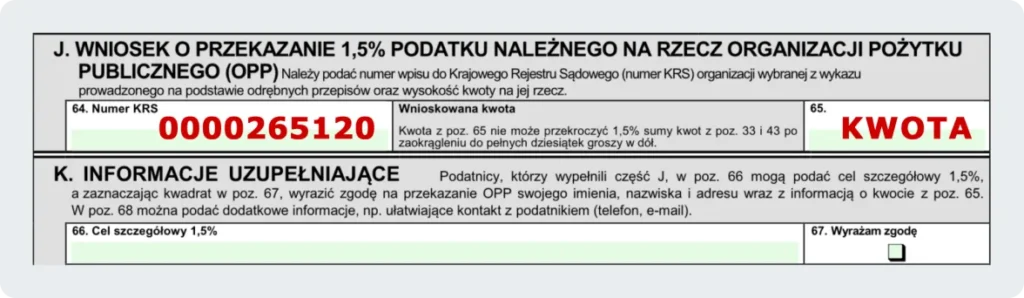 1,5% dla Fundacji Podkarpackie Hospicjum dla Dzieci - Zeznanie PIT-38
