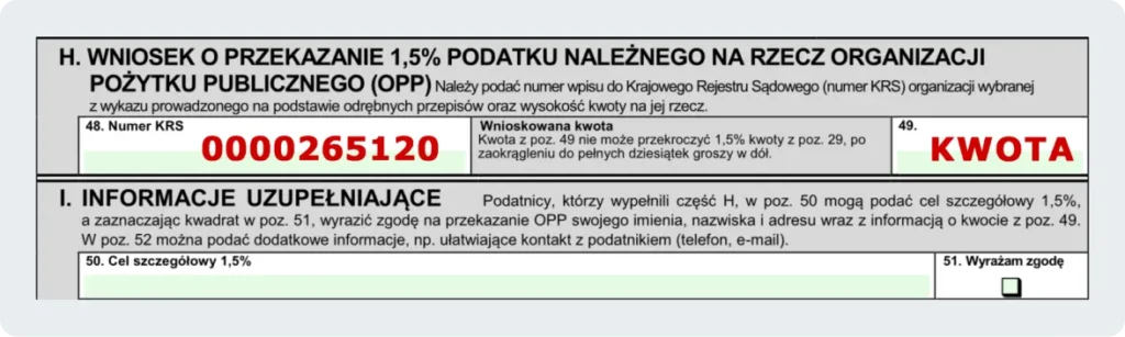 1,5% dla Fundacji Podkarpackie Hospicjum dla Dzieci - Zeznanie PIT-39